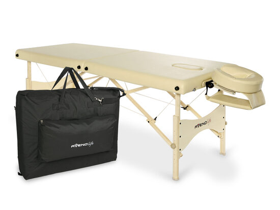 Profesionalus masažo stalas eSpirit 70, mėlynos arba smėlio spalvos