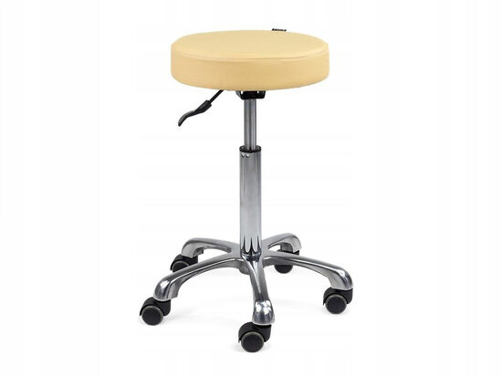 Ergonomiška meistro kėdutė SILVA So Skin pilka – reguliuojamo aukščio (55–75 cm)