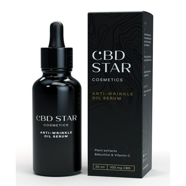 CBD Star aliejus nuo raukšlių, 100 mg CBD, 30 ml